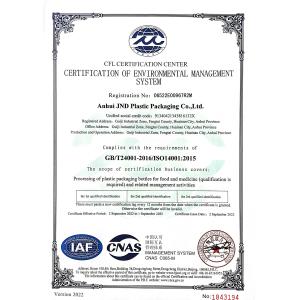 JND Packaging Certifications