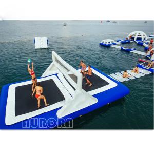 Custom Size Color Inflatable Water Toys , trampoline Giant Inflatable Volleyball