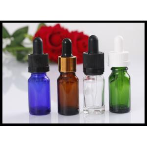 Perfume Essential Oil Glass Dropper Bottle 10ml Amber Logo Printing Customized