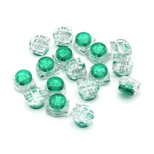 Gel Filled Green Butt Connector Terminals Clear Plastic Case