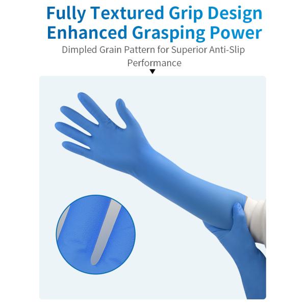 Nitrile Gloves Disposable Powder Free Latex-Free Medical & Industrial Grade Blue / Pink XS-L Sizes FDA Approved Flexible Comfortable Barrier