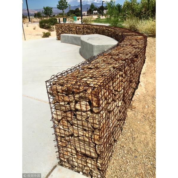 1mx0.5mx0.5m Galvanized Gabion Baskets Welded Decorating Garden