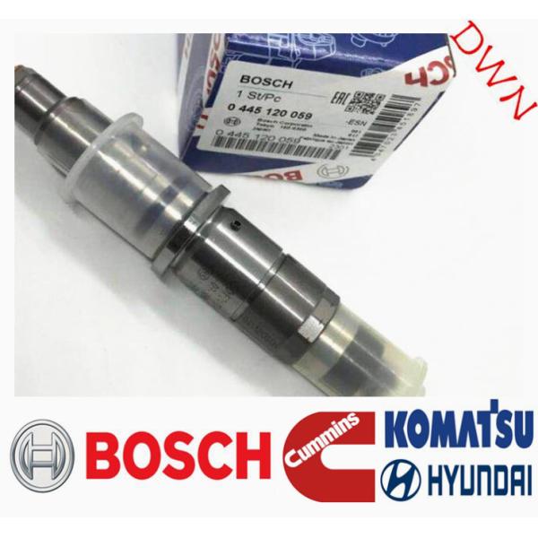 BOSCH common rail diesel fuel Engine Injector 0445120231=0445120059 for Cummins KOMATSU200-8 HyundaiHL770-7A Engine