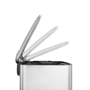 18L*2 Close Living Room Office Rectangle Pedal Trash Bin for Waste Management