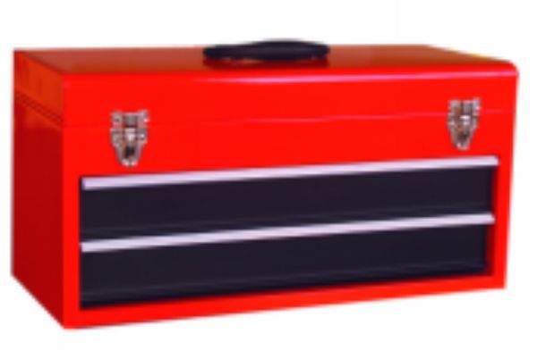 Red 3 Drawer 20 inch 0.8mm Stainless Steel Tool Chest with Metal Side Latches