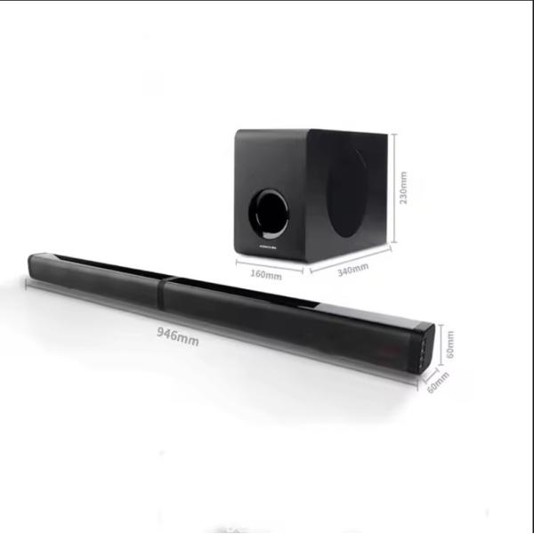 Bluetooth Wireless Soundbar with 100W Output Power And Audio Input BT/ USB/ Hdmi