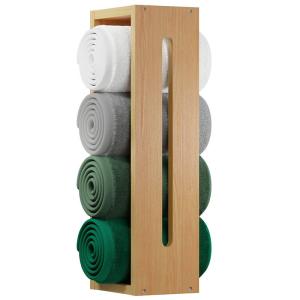 Wholesale Wooden Bamboo Bathroom Storage Rack Towel Shelf Eco Friendly from china suppliers