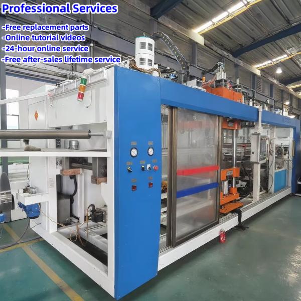 Automated plastic thermoforming machines