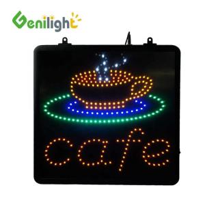 53*45 cm Animated Motion LED Business Cafe Club Sign On/off Switch Bright Open