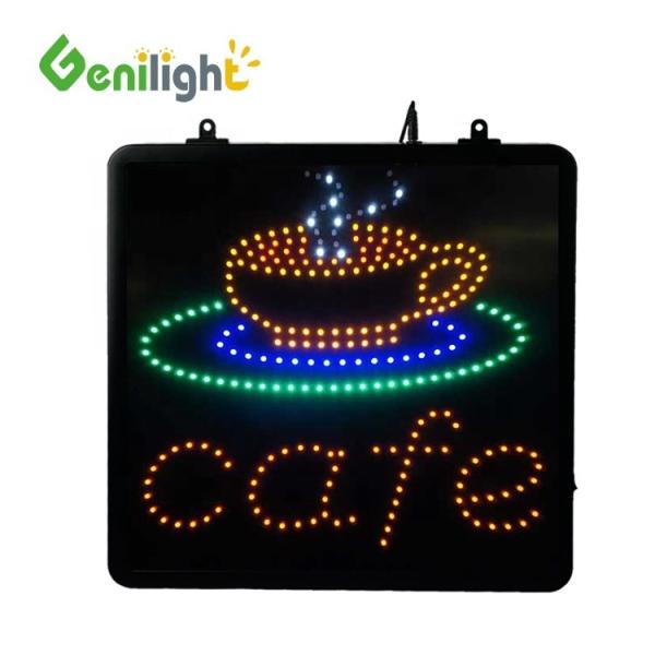 53*45 cm Animated Motion LED Business Cafe Club Sign On/off Switch Bright Open