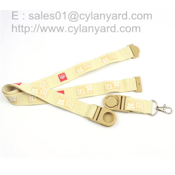 lanyards with ABS swivel detachable buckle