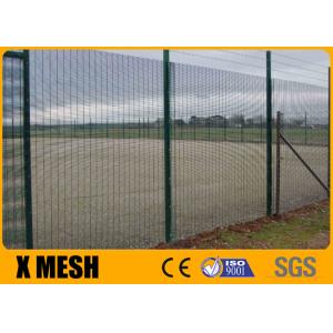 4mm Wire Anti Climb Mesh Fence 10.5ga Green Powder Coated
