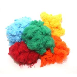 High Elasticity Dyed Recycled Polyester Staple Fiber Friction Resistance
