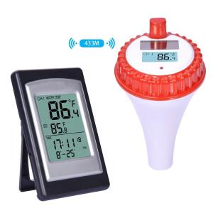 ±1.0°C Temperature Accuracy Wireless Solar Digital Pool Thermometer In Red And