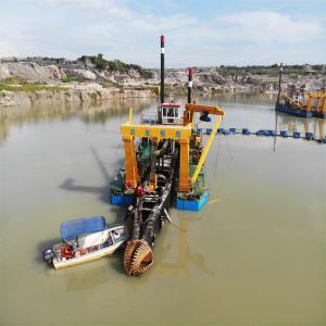 1-2 Hydraulic Diesel Engine Boat Cutter Suction Sand Dredger for River Mud