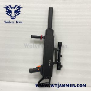 35w 2500m WIFI Drone Jammer Handheld Gun Shape GPS Signal Blocker