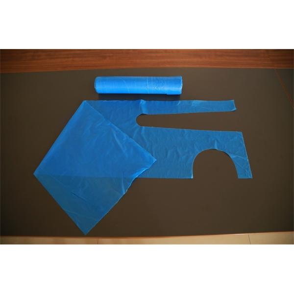 Disposable Plastic Aprons With Tie Embossed Waterproof Food Processing Single