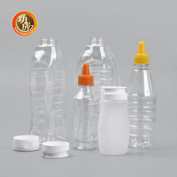 Flip Cap Plastic Squeeze Sauce Bottle 230ml 250ml 500ml 1000ml For Tomato