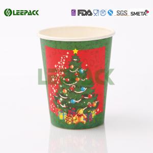 Recyclable Takeaway Coffee Cups , Disposable Drinking Cups With Plastic Lids