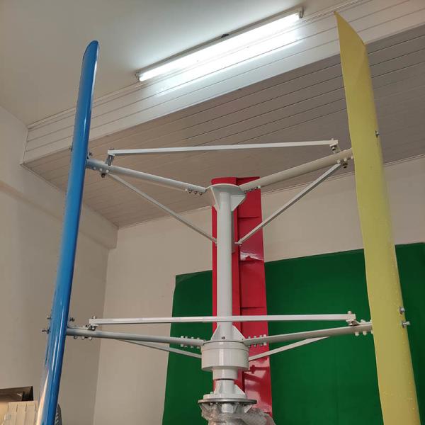 5KW Small H Vertical Wind Turbine Aluminum Alloy Blade VAWT Design For Hybrid