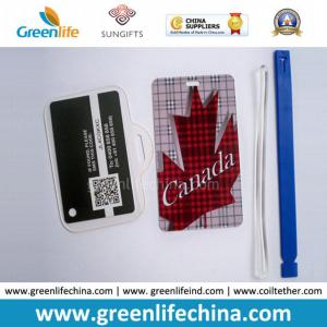 China Hard PVC Travelling Luggage Name Tag with Strap Loop Anti-lost on sale