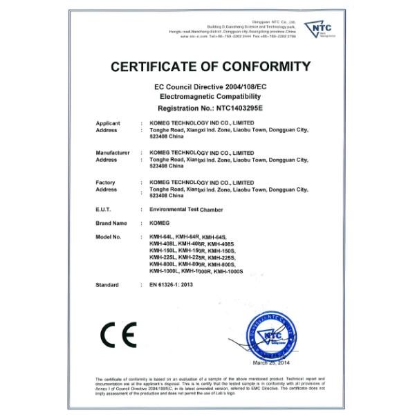 KOMEG KMH Programmable Temperature Humidity Chamber Environmental Testing