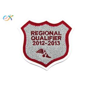 Irregular Shape Custom Chenille Patches Double Felt Fabric Iron On With Laser