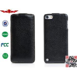 100% Perfect Fit Genuine Leather Flip Cover Case For Ipod Touch 5 High Quality