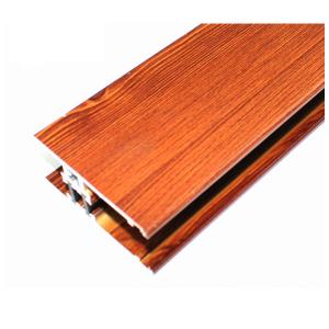 Wholesale Square Wood Finish Aluminium Profiles , Different Colors Aluminium Framing Systems from china suppliers