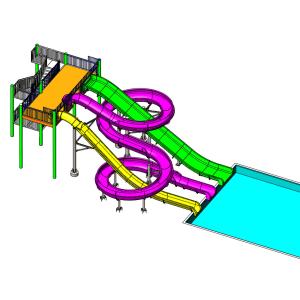 Wholesale Family Wide Slide Aqua Park Custom Water Slide For All Ages Oem/Odm from china suppliers