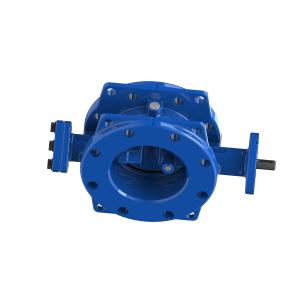 Big Torque Double Eccentric Butterfly Valve With Rubber Seat