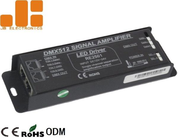 DMX512 Amplifier DMX Signal Splitter With Single Channel Distribution Output