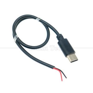 Custom Data Charging 2 4 Cores USB Type C Male Female to Stripped Open Wire End