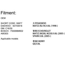 JS.BUSINESS IDLE AIR CONTROL VALVE For BUICK:EXCELLE 1.6L CHERRY OEM:734613