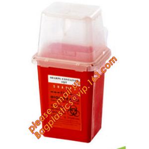 Plastic Disposable Medical Sharps Containers, Kenya safety box for needle
