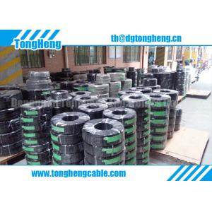 Glossy Gray Colour Long Flex Life TPU Coated Customized Coil Cable