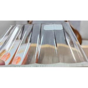 Custom Cast Plastic Iridescent Acrylic Plexiglas Sheet Striped Ribbed Pattern