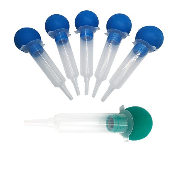 Quality Medical Disposable Bulb Type Irrigation Suction Syringe With Thumb Ring for sale