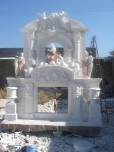 Wholesale Large marble fireplace mantel from china suppliers