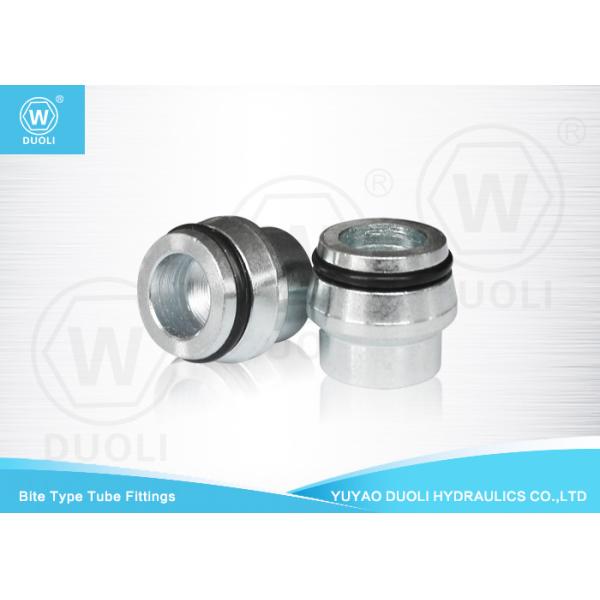 Bite Type Tube Fitting Cap With O RING And Tube Nut , High Pressure Hydraulic