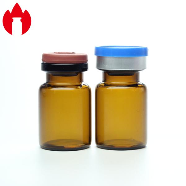 Pharmaceutical 5ml Clear or Amber Mini Lyophilization Glass Vials With Cap