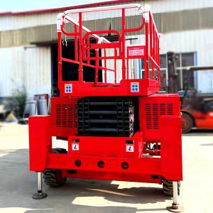 New 12m Rough Terrain Hydraulic off Road Scissor Lift Work Platform With