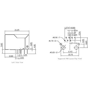 J0011D01NL CONN MAGJACK 1PORT 100 BASE-TX LPJ0011DNL Through Hole No LEDs