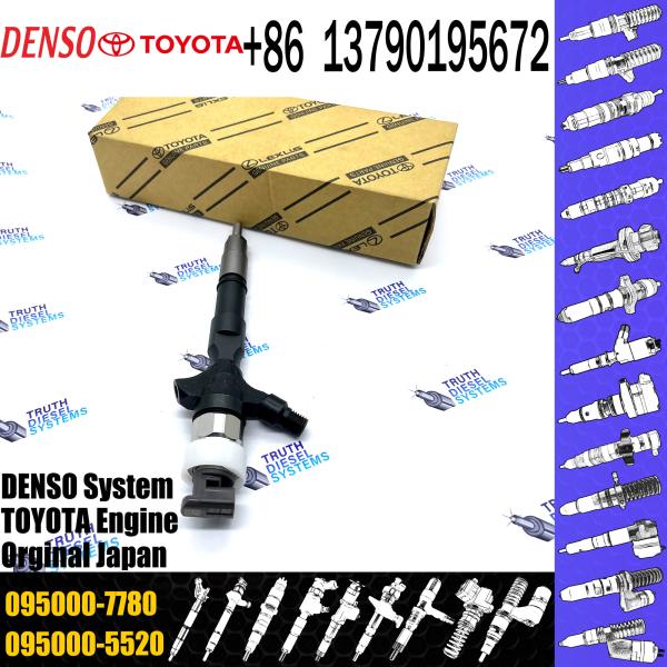 Diesel Fuel Injector 095000-7750 095000-7760 095000-7780 For TOYO-TA 2KD Engine