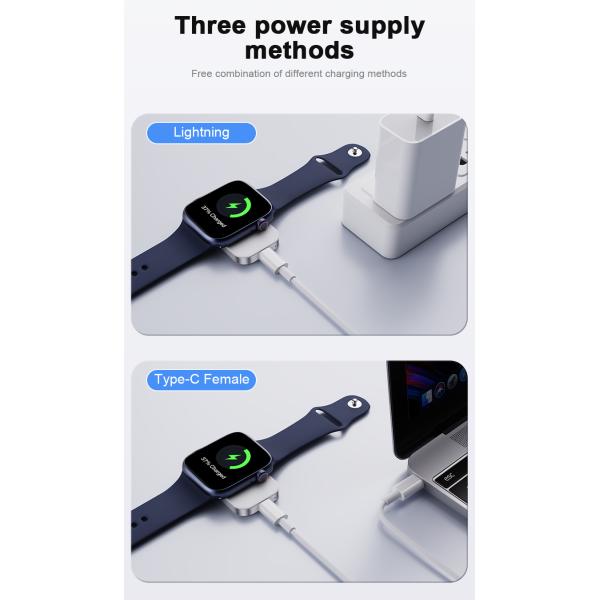 5V 1A Input Mini Wireless Charger for Watches Type-C Interface Compact Size