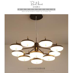 Modern monochrome energy-saving light source acrylic simple chandelier