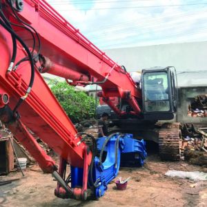 China High Speed Excavator Mounted Pile Driver No Pollution Environmental Friendly on sale
