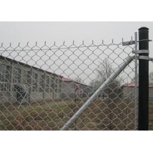 Outdoor Crocheting Metal Chain Link Security Fence 3.0mm Diameter 1.5m Height