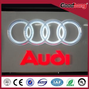 Wholesale arcylic 3d led outdoor /indoor vacuum forming chorme illuminated car signage from china suppliers