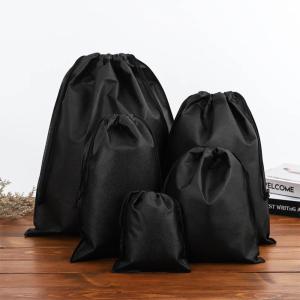 Anti Bacteria Drawstring Non Woven Bag Polypropylene Shrink Resistant